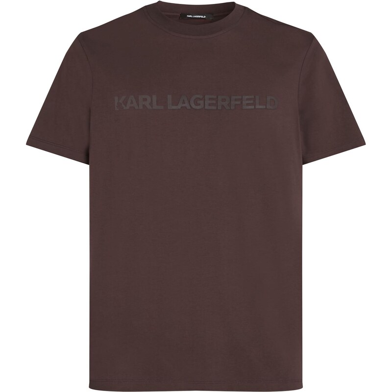 Karl Lagerfeld Tričko tmavohnedá / sivá / biela 66240030