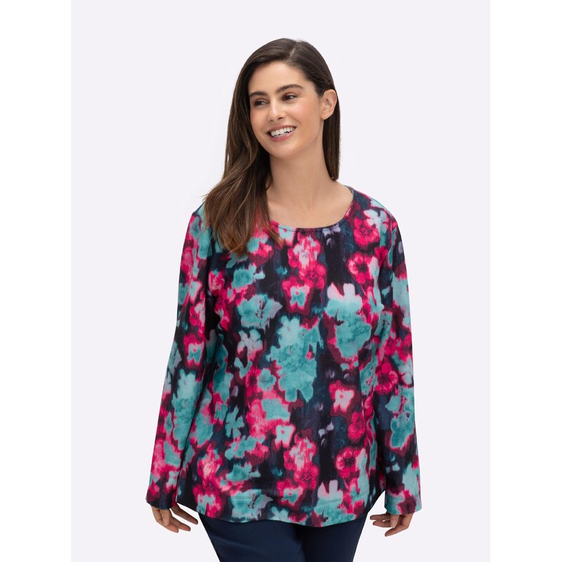 SHEEGO Mikina námornícka modrá / tyrkysová / fuksia 66240062