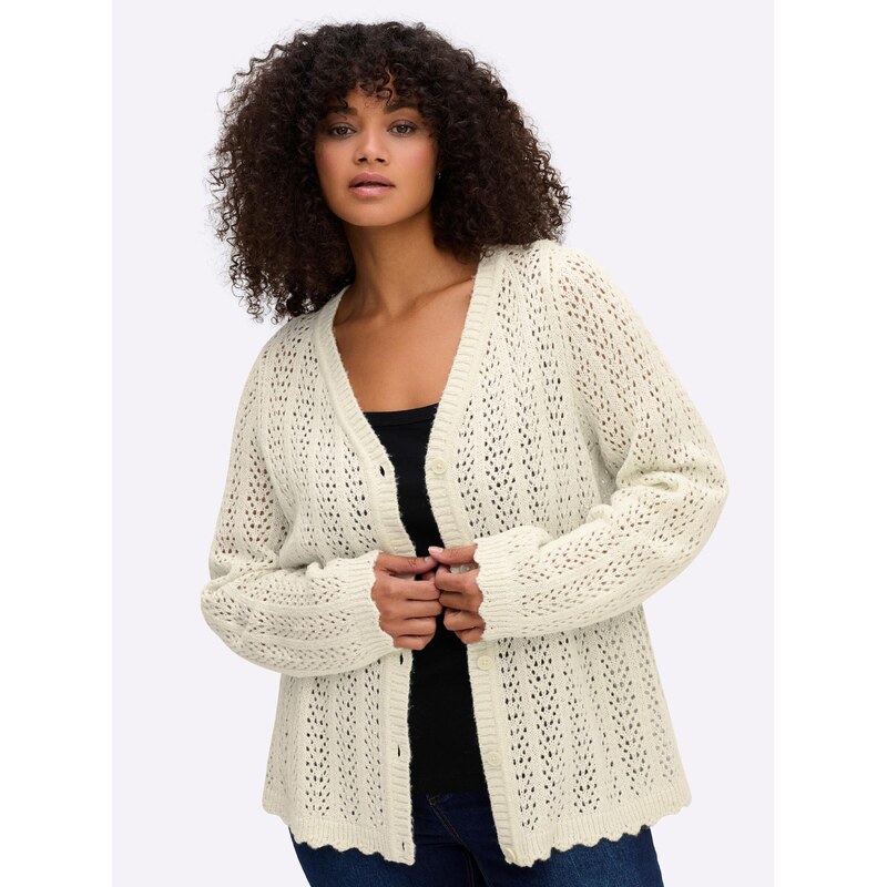 SHEEGO Kardigán šampanské 66240067