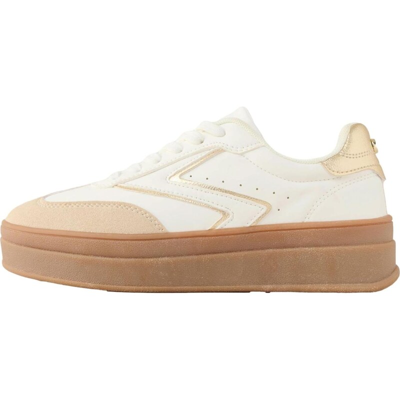 Lipsy Nízke tenisky béžová / zlatá / biela 66240152