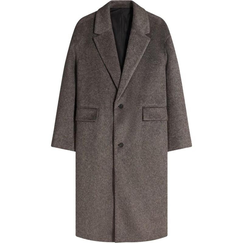 Bershka Prechodný kabát tmavosivá 66240182