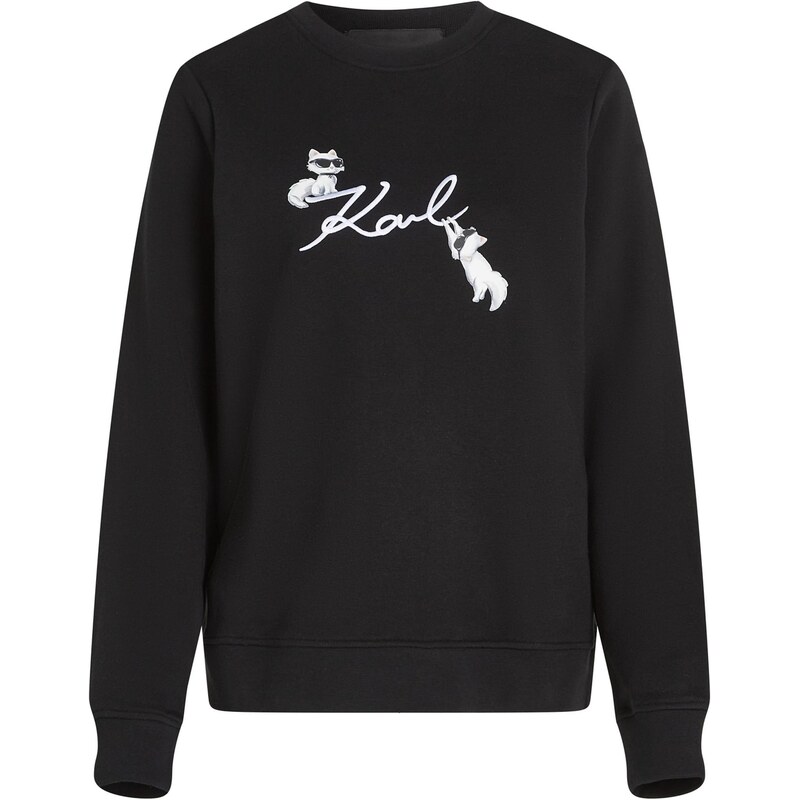 Karl Lagerfeld Mikina IKON ružová / čierna / biela 66240472