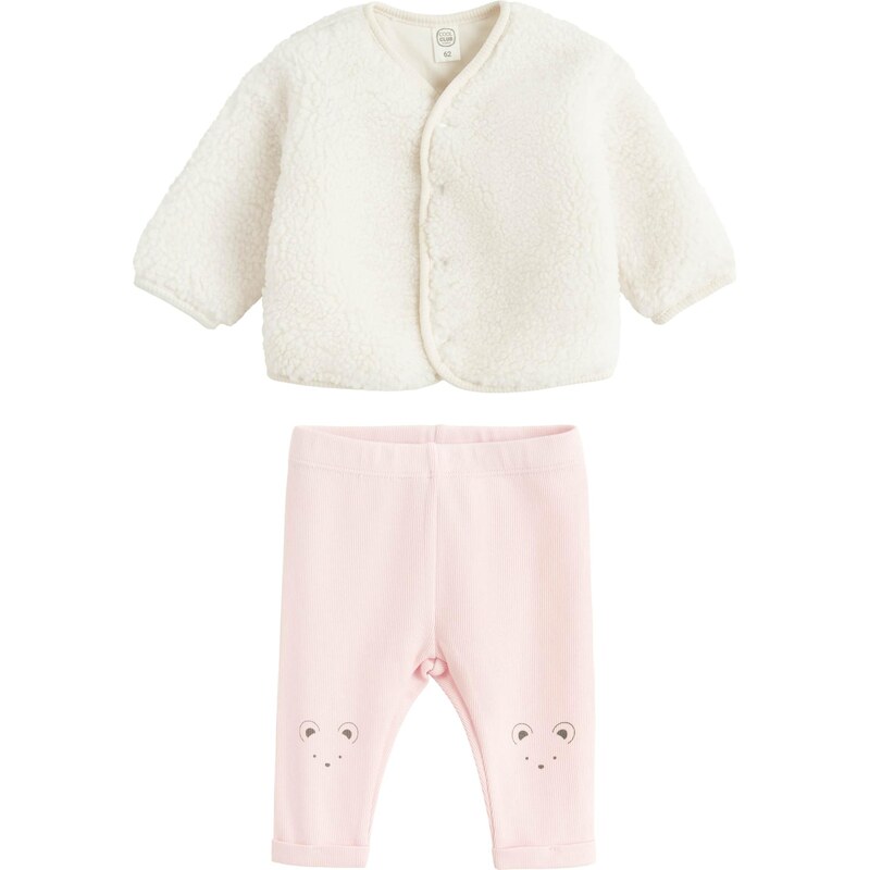 Cool Club Set svetloružová / biela 66240509