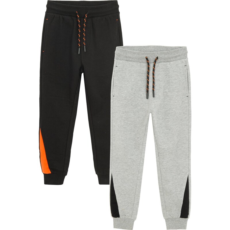 Cool Club Nohavice sivá / neónovo oranžová / čierna 66240532