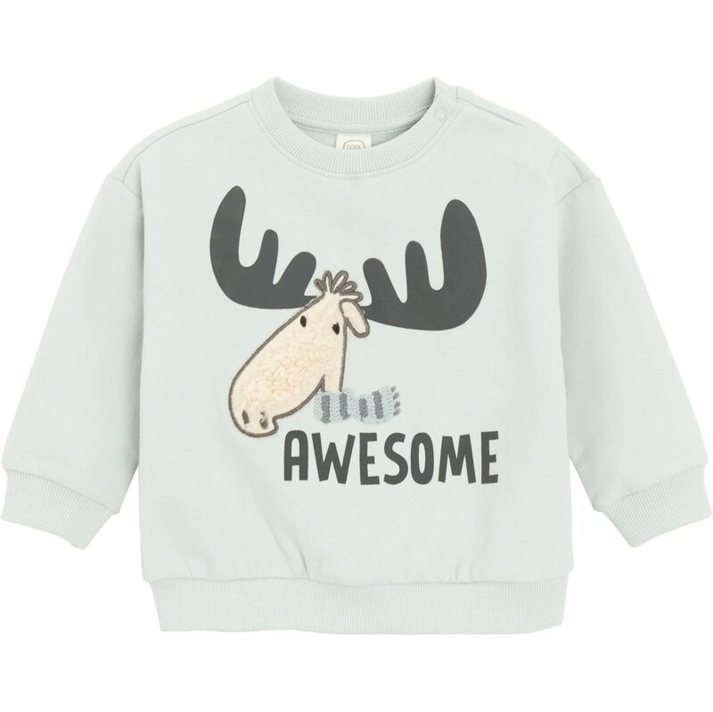 Cool Club Mikina béžová / pastelovo modrá / antracitová 66240536