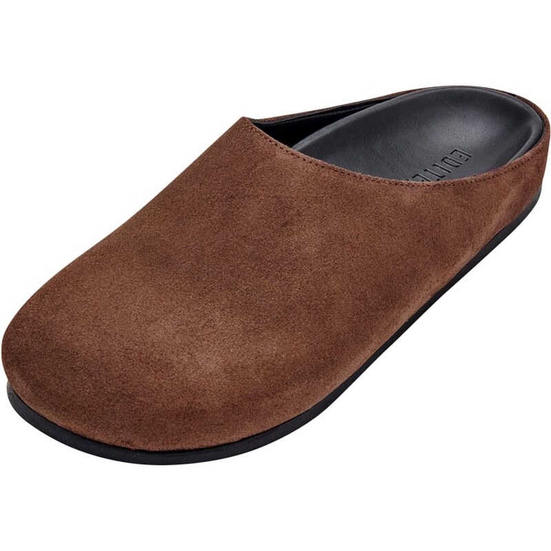 EDITED Papuče tmavohnedá 66240627