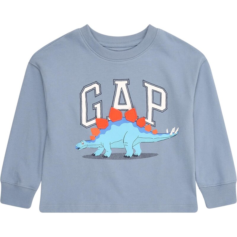 GAP Tričko DINO modrosivá / nebesky modrá / červená / biela 66240647