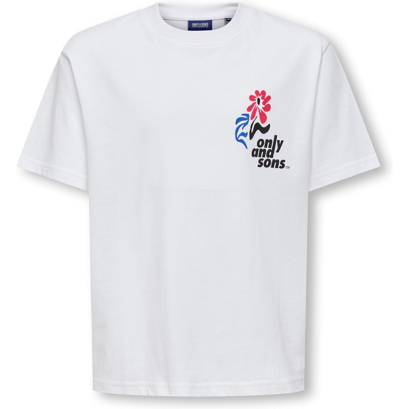 Only & Sons Junior Tričko OSJFRED LAURENT modrá / oranžová / čierna / 66240808