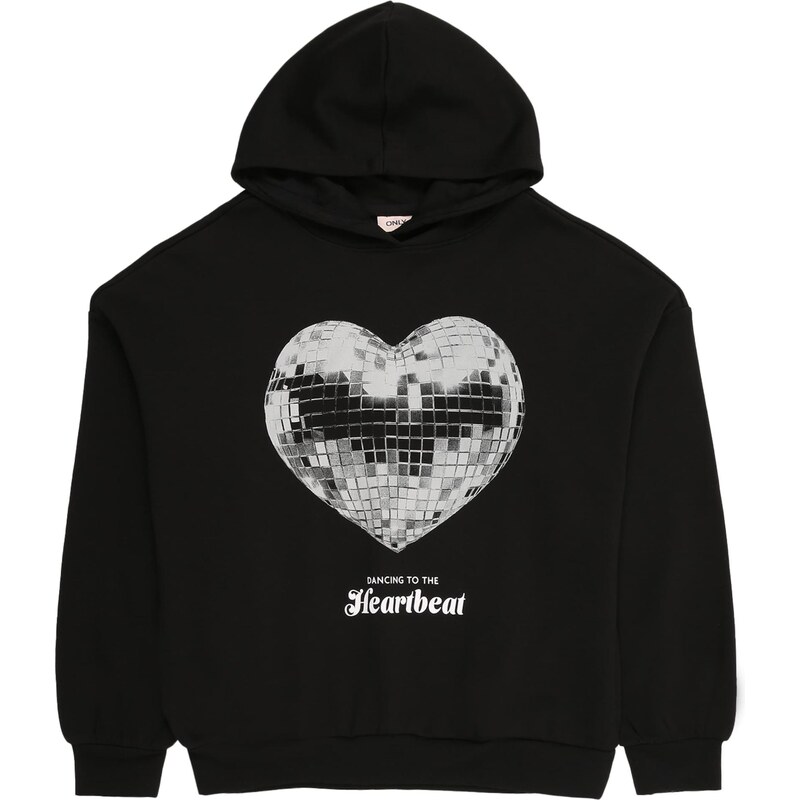 ONLY GIRLS Mikina čierna / strieborná 66240908