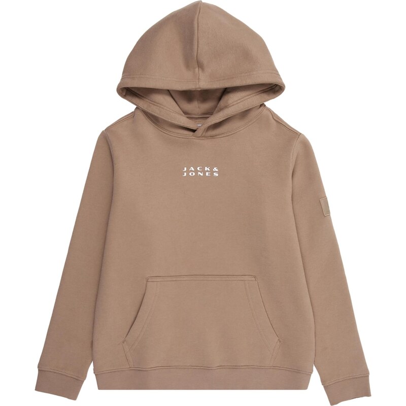 Jack & Jones Junior Mikina JCOPOINT farba ťavej srsti / biela 66240917