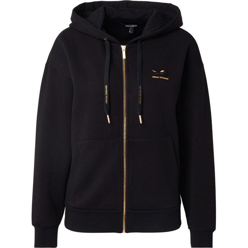 ARMANI EXCHANGE Tepláková bunda medová / čierna 66240927