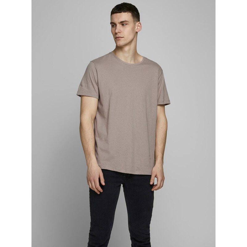 Beige t-shirt with linen jack & jones 66238001