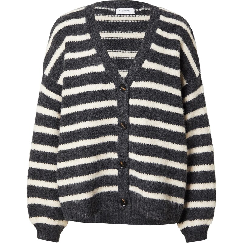 VERSTIQUE Kardigán antracitová / biela 66240966