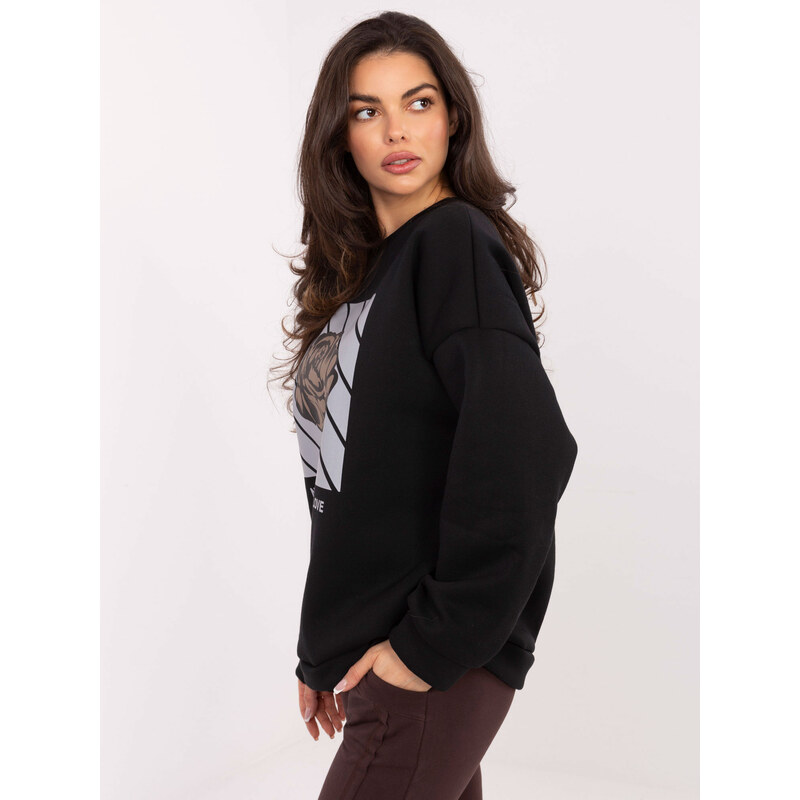 Italy Moda Sweatshirt-MI-BL-4216.15-black 66238366