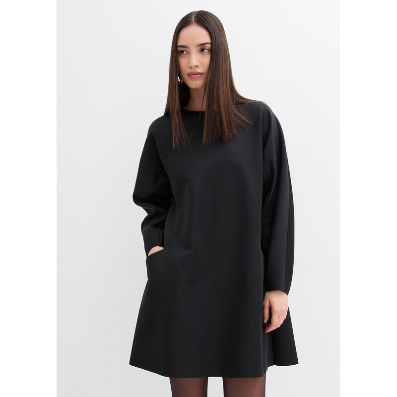 bonprix Džersejové šaty zo Scuba materiálu, farba čierna 66229973