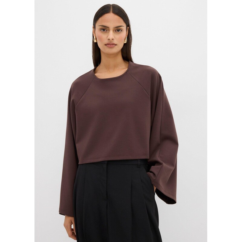 bonprix Pelerína z Punto di Roma, farba hnedá 66230167