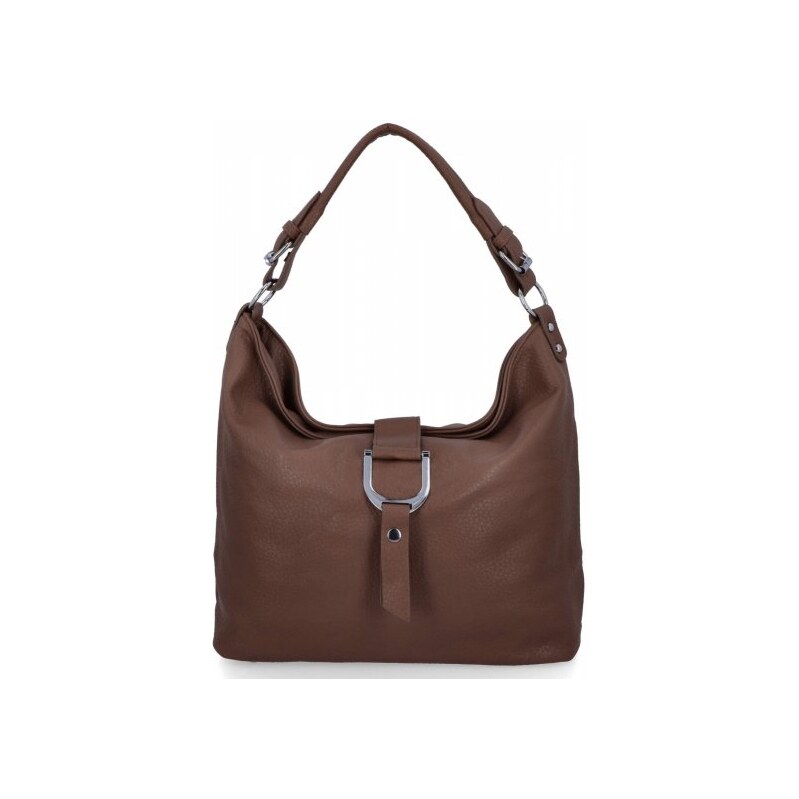 Klasická dámska taška na rameno firmy Herisson 16B376 tmavo béžová 66244117