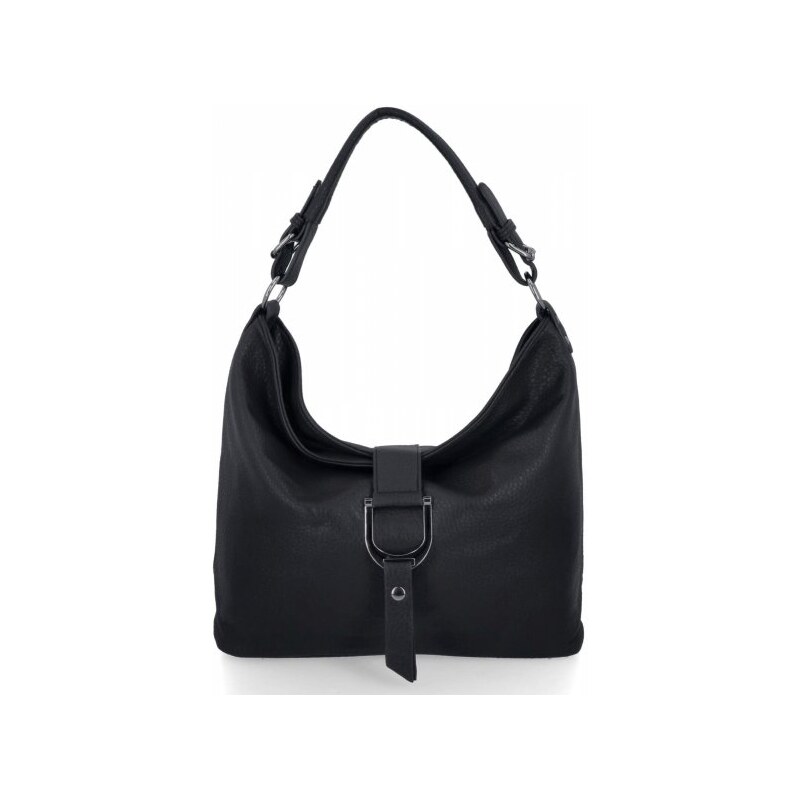 Klasická dámska taška na rameno firmy Herisson 16B376 čierna 66244114