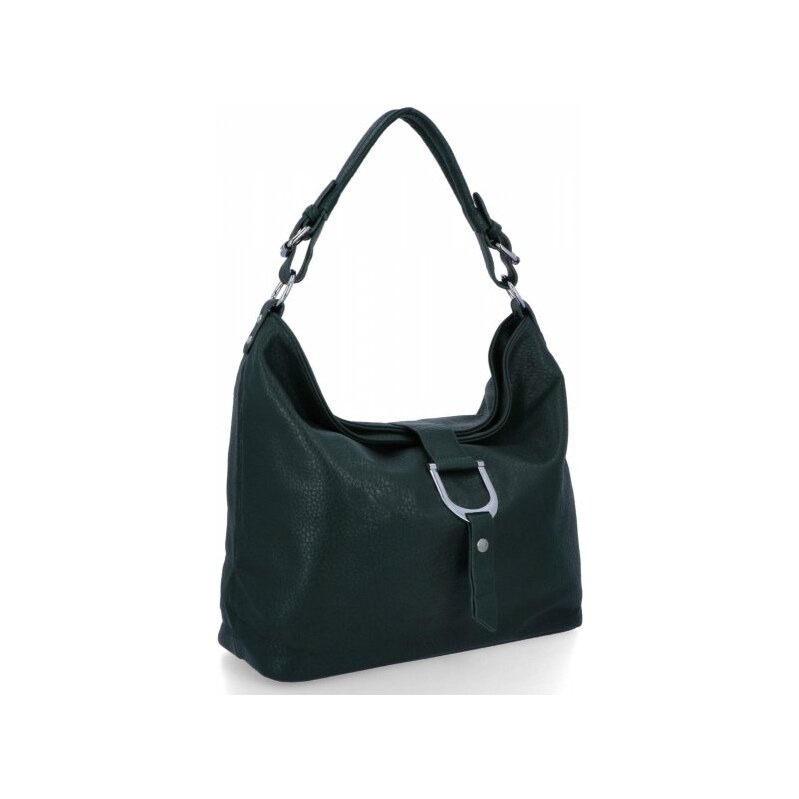 Klasická dámska taška na rameno firmy Herisson 16B376 fľaškovozelená 66244121