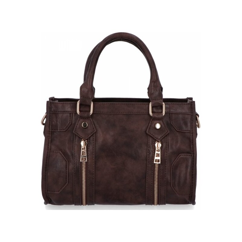 Dámska taška v štýle vintage firmy Herisson 16B6047 Čokoládová 66244136