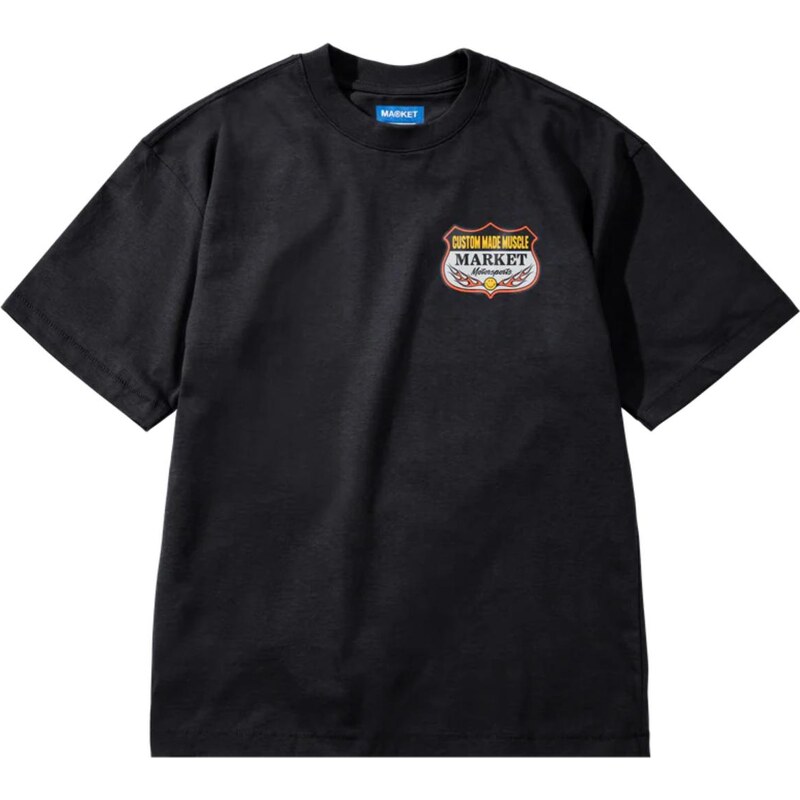 Market Smiley Burnt Rubber T-Shirt Pirate Black - Pánske - Tričko 66362022