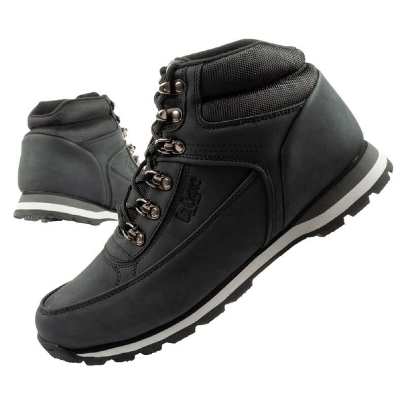 Lee Cooper pánske zimné trekingové členkové topánky čierne 66656261