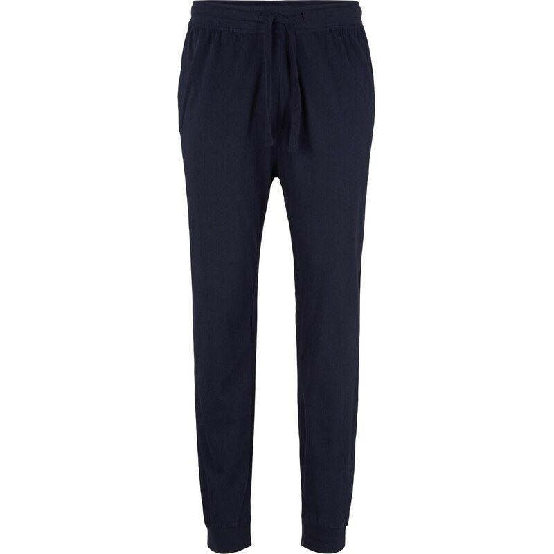 TOM TAILOR Pyžamové nohavice tmavomodrá / tmavosivá / biela 34195213