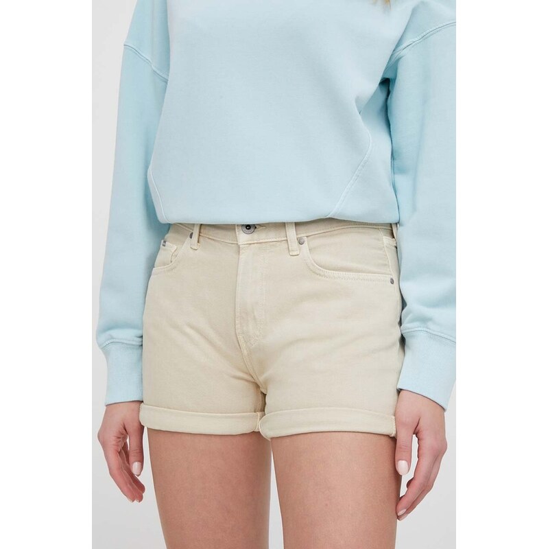 Pepe Jeans Rifľové krátke nohavice Pepe Jeans STRAIGHT SHORT HW 49078191