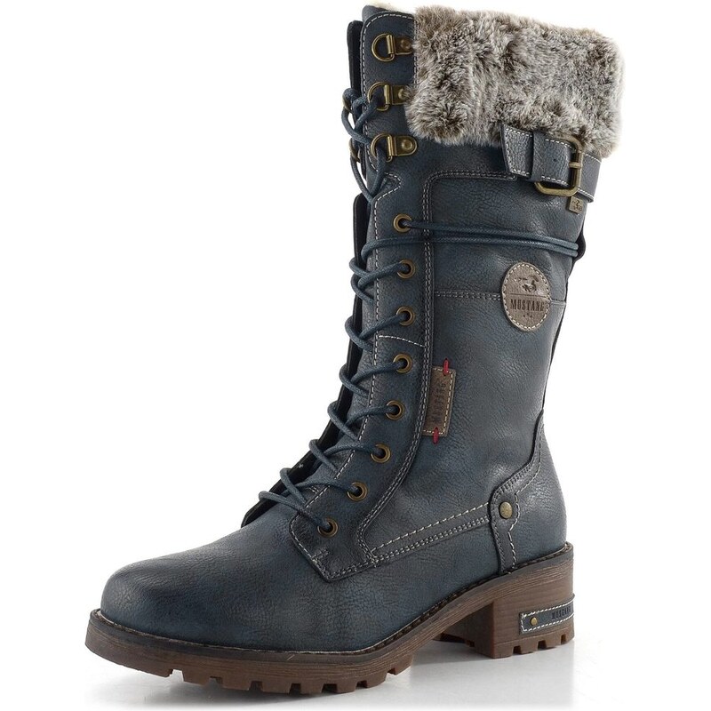 Mustang šnurovacie poločižmy navy 15M0082003 66246820