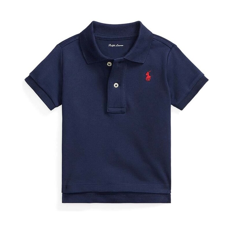 Detská bavlnená polokošeľa Polo Ralph Lauren 56373936