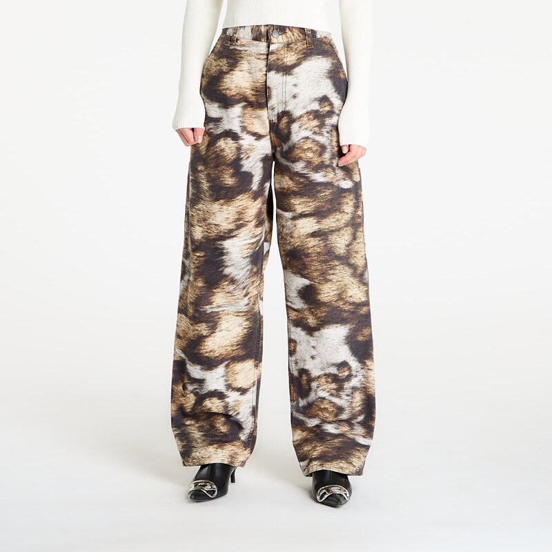 Kalhoty Carhartt WIP W Brandon Single Knee Pant Wild Dog Print Stone 66247012