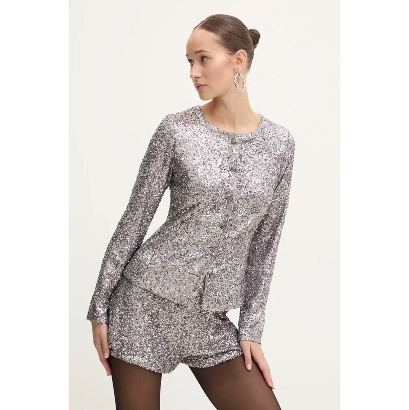 Never Fully Dressed Košeľa Never Fully Dressed Gunmetal Alexa Sequin 60321524