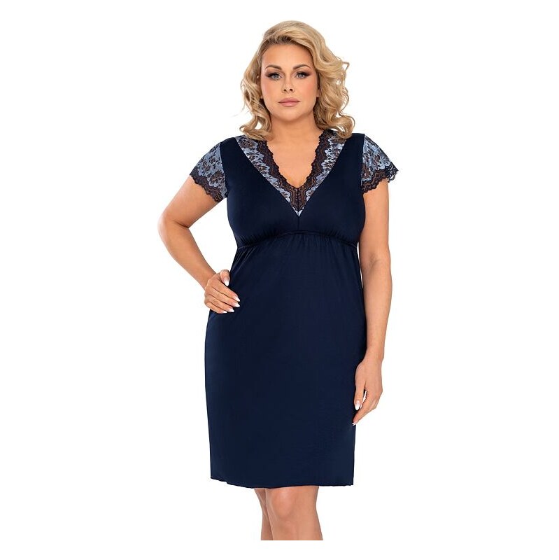 Donna Dámska košieľka Deborah plus size tmavomodrá 66247091