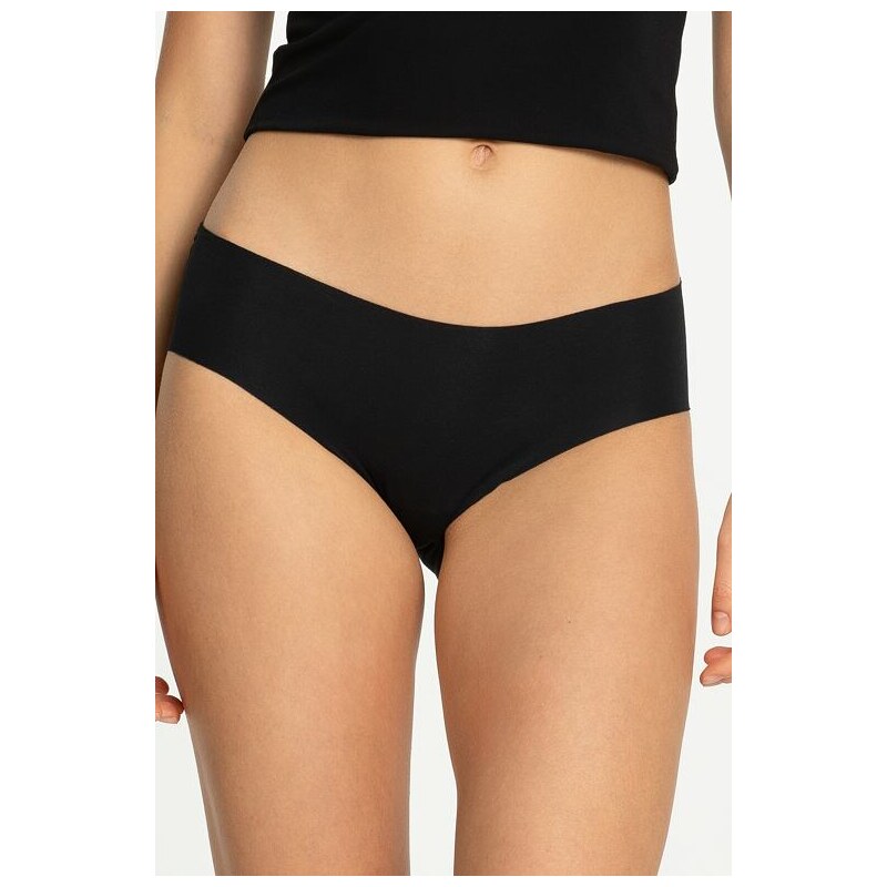 Julimex Bezšvové bavlnené nohavičky Cotton mood CLASSIC čierne 66247096