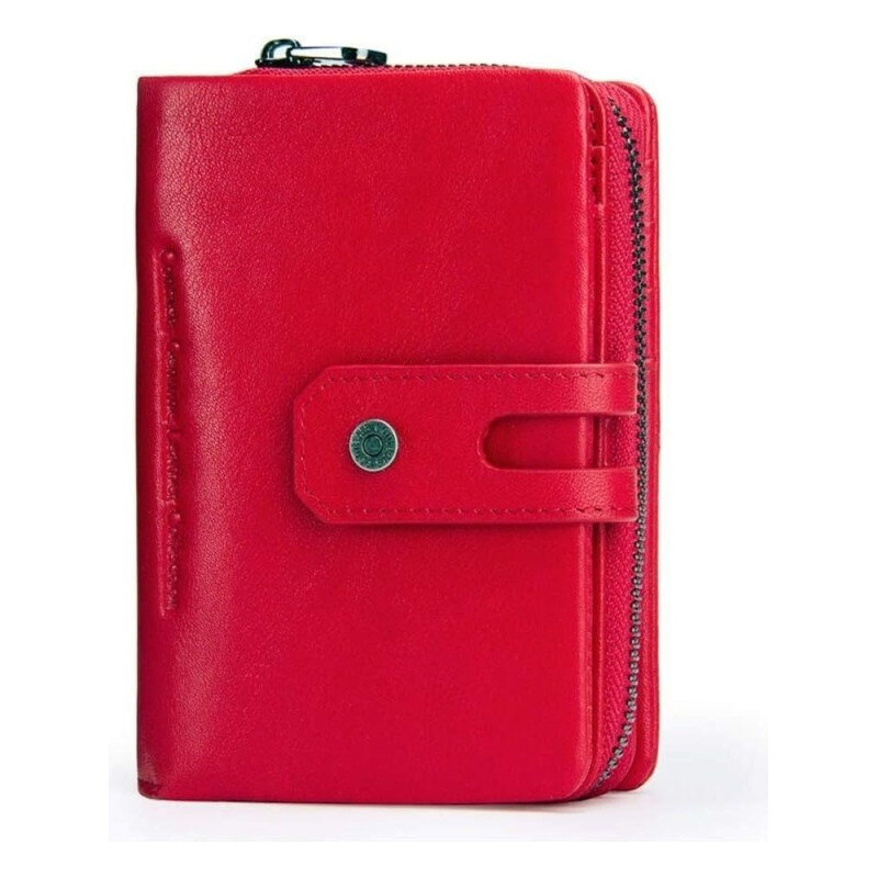 Contacts malá kožená peňaženka Flamine Červená 65228539