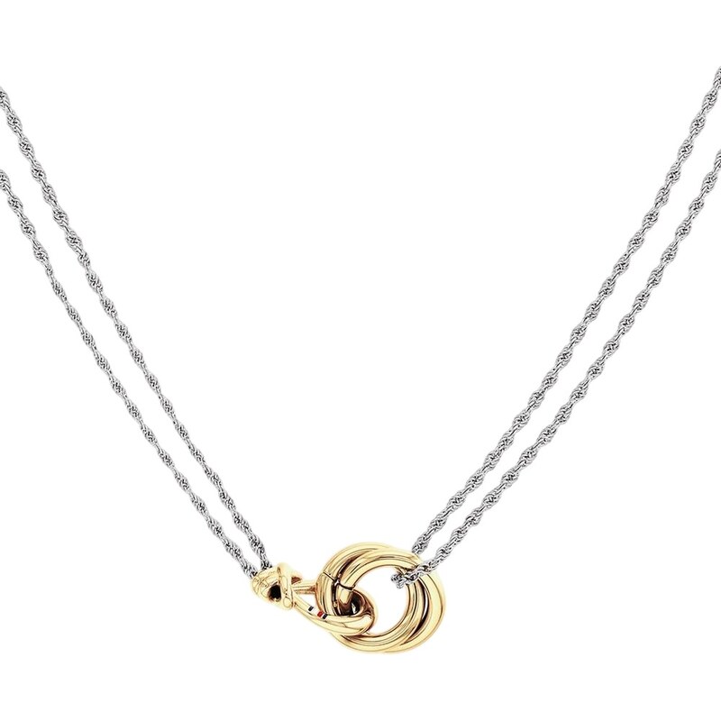 Tommy Hilfiger Bicolor luxusný náhrdelník pre ženy Nautical Knot 66579844