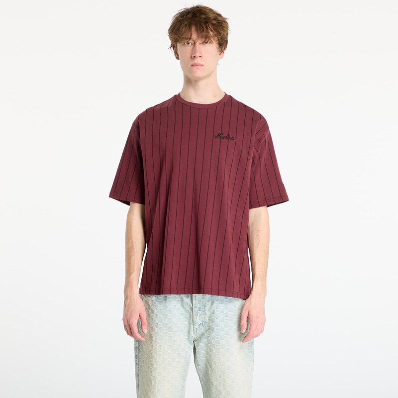 Tričko New Era Pinstripe Os Tee UNISEX Frosted Burgundy M 66248005