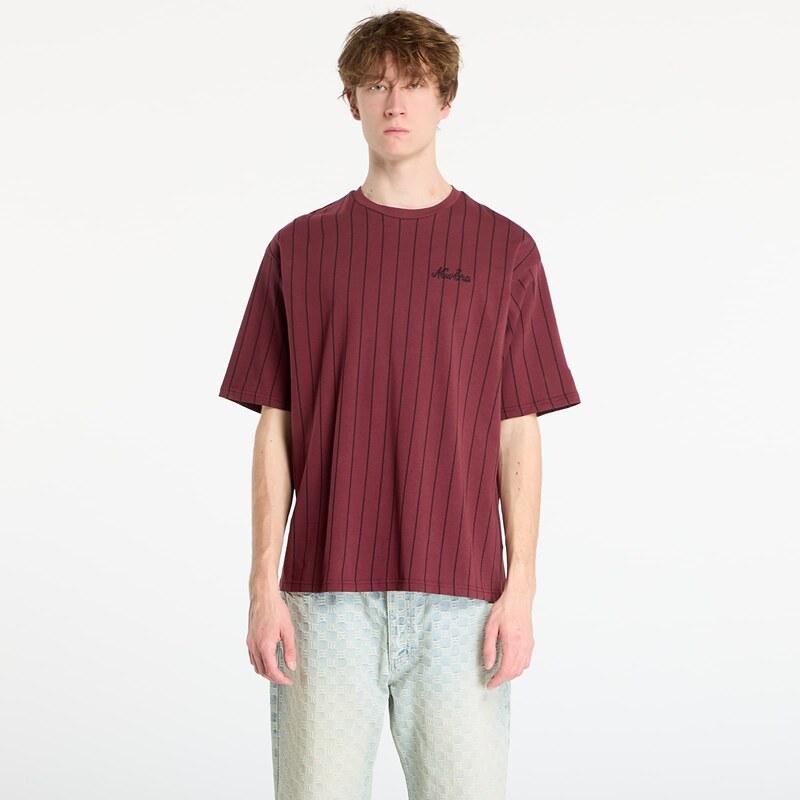 Tričko New Era Pinstripe Os Tee UNISEX Frosted Burgundy L 66248029