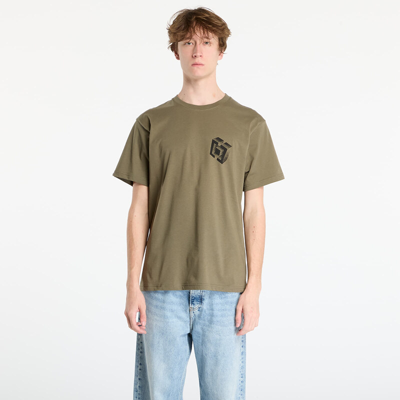 Tričko Horsefeathers Blocks T-Shirt Burnt Olive M 66248039