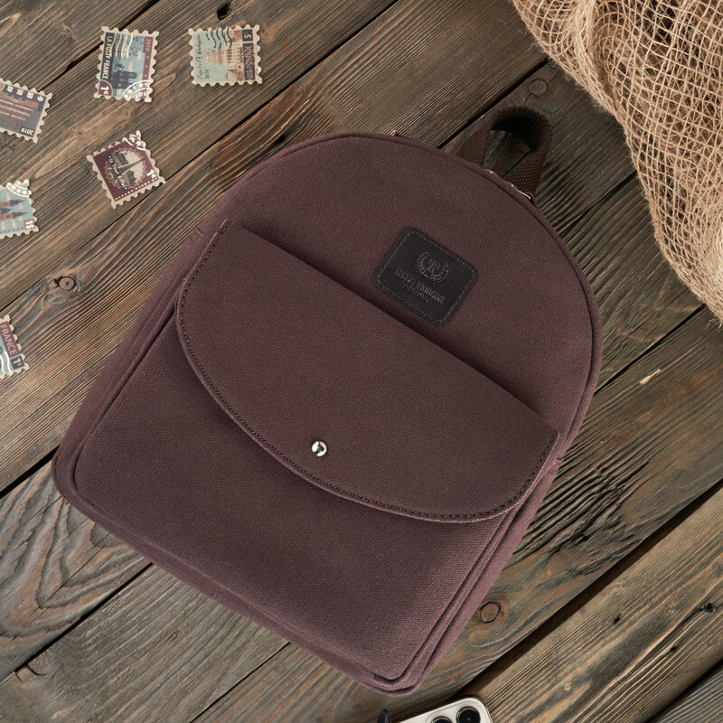 Paolo Peruzzi Dámsky mestský batoh vintage priestranný | hnedá T-101 66248234