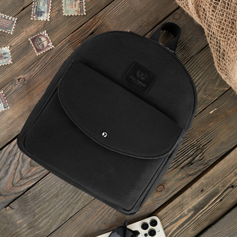 Paolo Peruzzi Dámsky mestský batoh vintage priestranný | čierna T-101 66248235