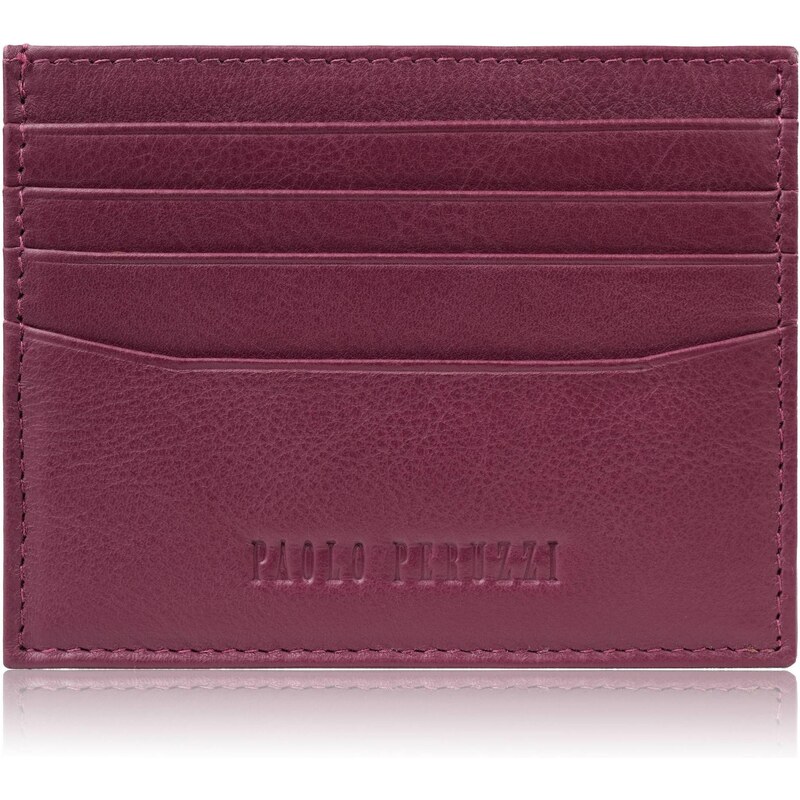 Paolo Peruzzi Kožené praktické puzdro na kreditné karty s RFID | 66248226