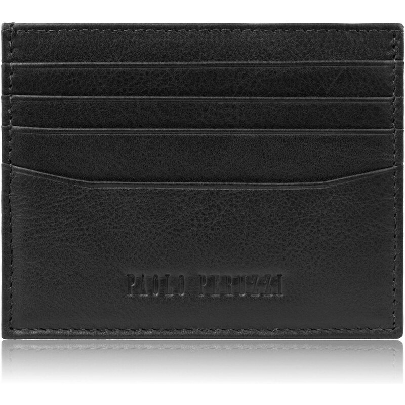 Paolo Peruzzi Kožené praktické puzdro na kreditné karty s RFID | 66248230