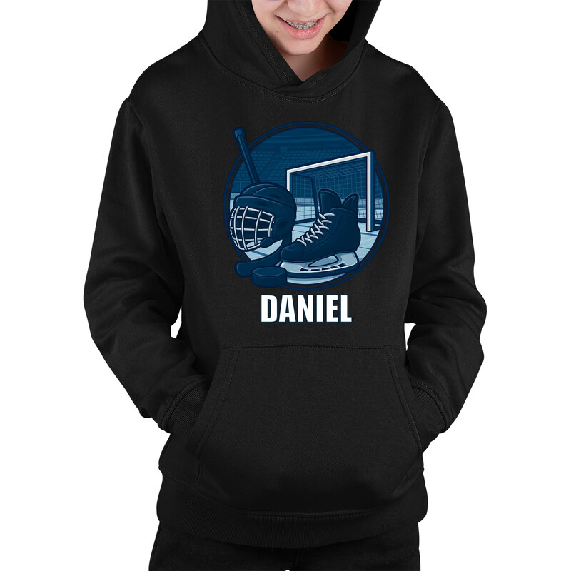 E-shop Garibald Hokej – meno - detská mikina s kapucňou -