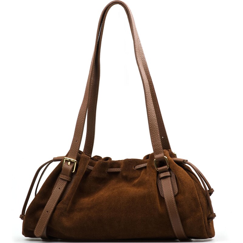 Blaire Kožená kabelka Elvina hnedá 66248745