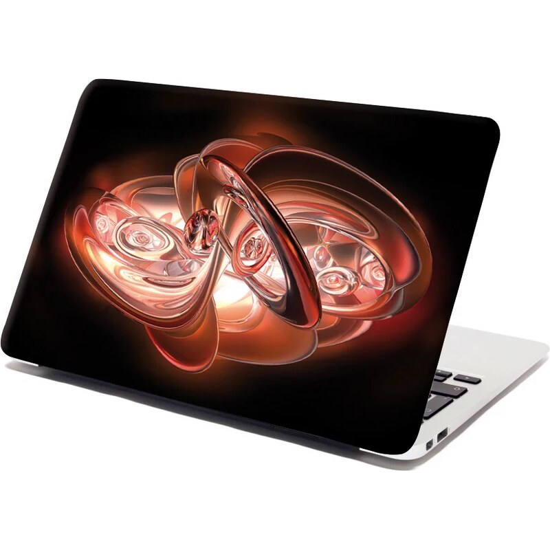 Sablio Samolepka na notebook Červená abstrakcia 65098591