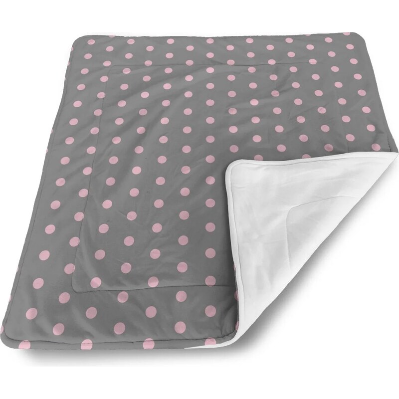 Sablio Deka pre bábätko Ružové bodky na šedej 60375127