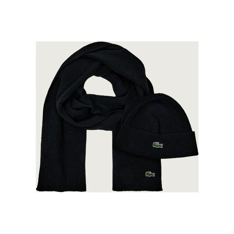 Lacoste Vlnený šál + čiapka 66248238