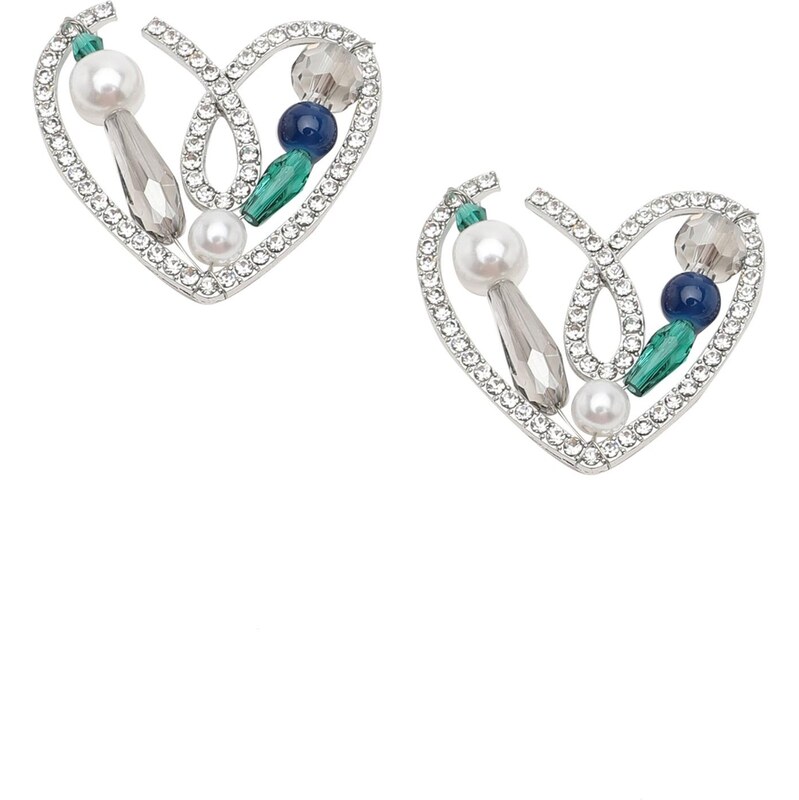 SOHI Náušnice Carreen modrá / strieborná 66256966