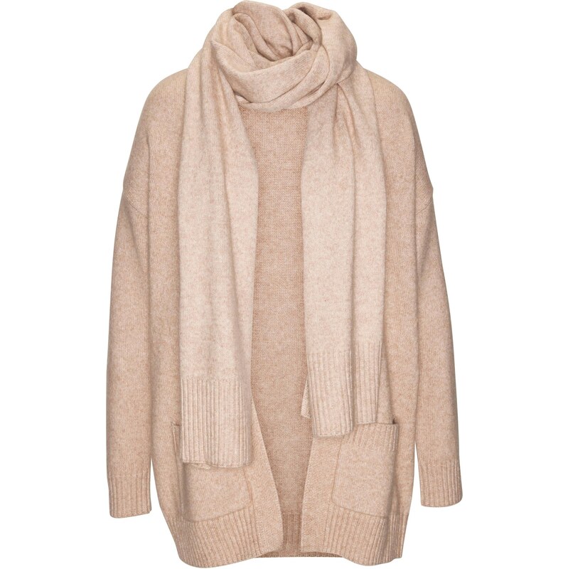 VIVANCE Kardigán béžová melírovaná 66257228